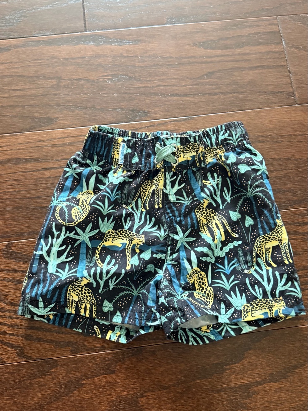 Ruggedbutts on safari swim trunks - Black & Teal